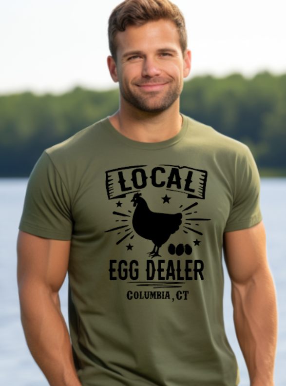 Columbia CT Egg Dealer Softstyle Gildan Tshirt Adult.  Multiple Colors - Customizable