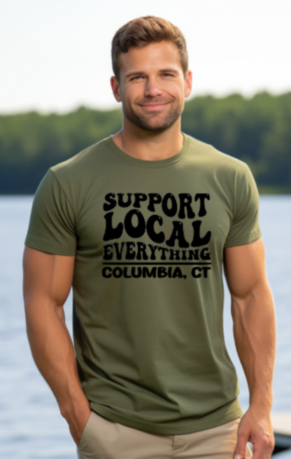 Columbia CT Support Everything Softstyle Gildan Tshirt Adult.  Multiple Colors - Customizable