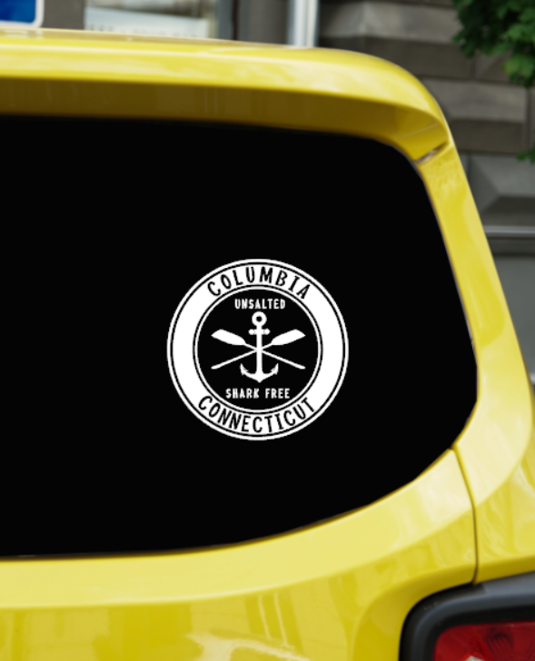 Columbia CT Lake Life Circle Cut Vinyl Decal - Outdoor quality