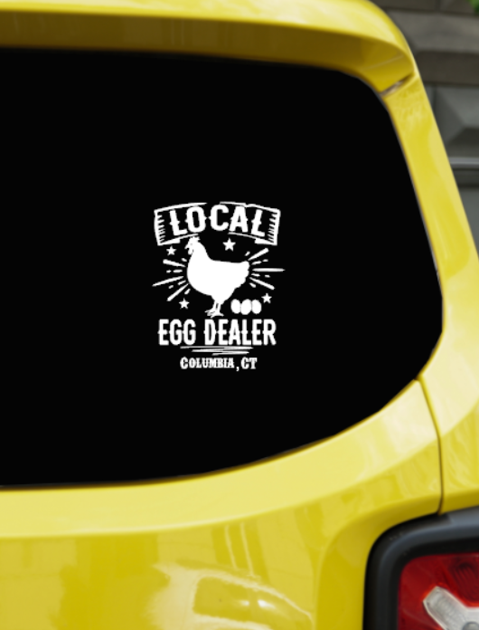 Columbia CT Egg Dealer Cut Vinyl Decal - Outdoor quality