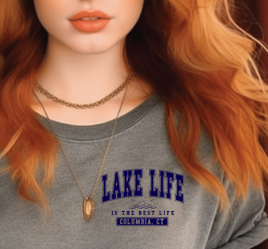 Columbia CT Lake Life Softstyle Gildan Tshirt Adult.  Multiple Colors - Customizable