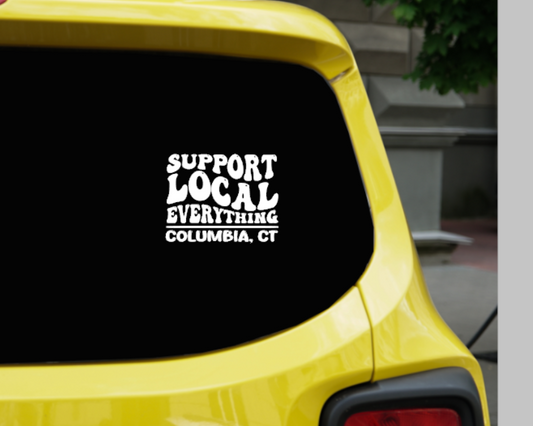 Columbia Support Local Cut Vinyl Decal - Outdoor quality