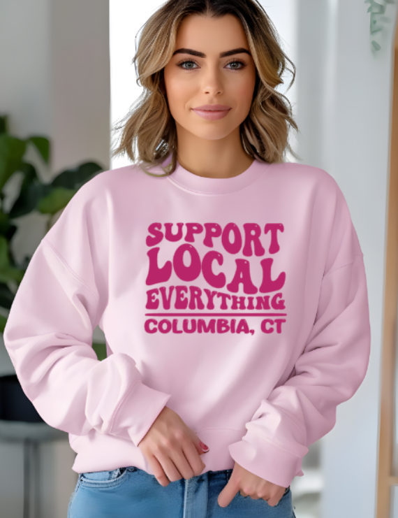 Columbia CT Support Local Softstyle Gildan Crew Neck Sweatshirt Adult.  Multiple Colors - Customizable