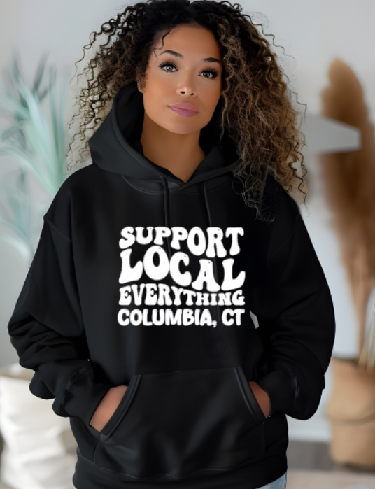 Columbia CT Support Local Softstyle Gildan Hoodie Adult.  Multiple Colors - Customizable