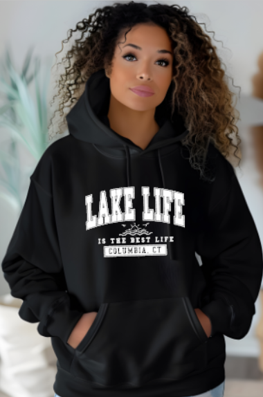 Columbia CT Lake Life Softstyle Gildan Hoodie Adult.  Multiple Colors - Customizable