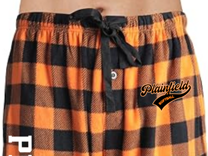 Plainfield Softball Unisex Orange Black Pajama Pant