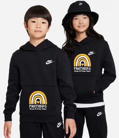 H.W. Porter Rainbow Nike Brand YOUTH Club Fleece Hooded Sweatshirt