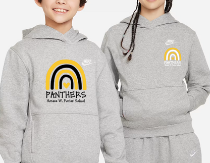H.W. Porter Rainbow Nike Brand YOUTH Club Fleece Hooded Sweatshirt