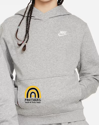 H.W. Porter Rainbow Nike Brand YOUTH Club Fleece Hooded Sweatshirt