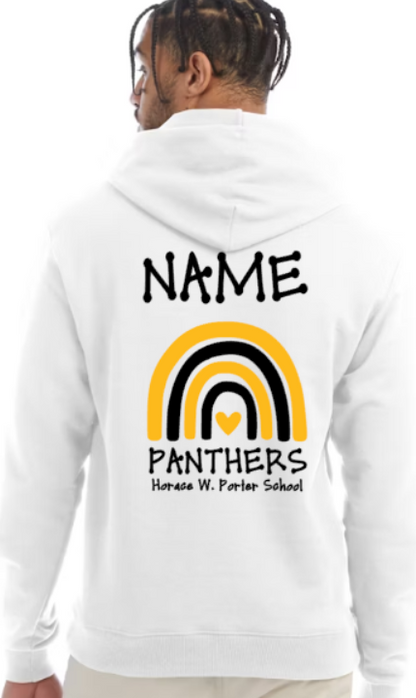 H.W. Porter Rainbow Champion Brand Adult Hooded Sweatshirt- Custom Personalization!
