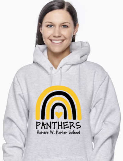 H.W. Porter Rainbow Champion Brand Adult Hooded Sweatshirt- Custom Personalization!