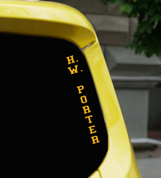 H.W. Porter UV Printed Decal - choose your colors and sizes!