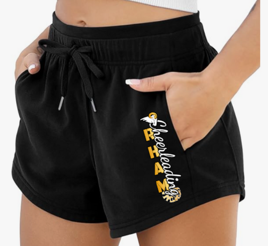 RHAM Cheerleading Ododos Sweat Shorts ADULT SIZES XXS to XL