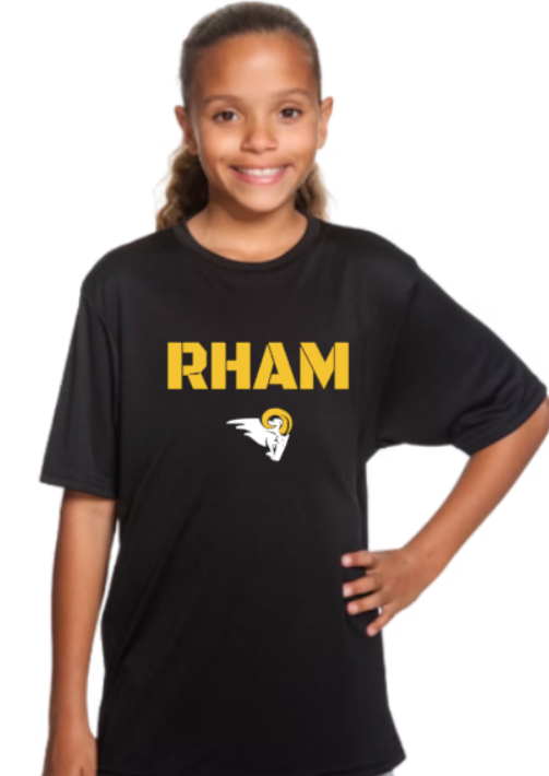 RHAM Gildan A4 YOUTH Poly Cooling Performance Short Sleeve Tshirt- Custom Personalization!