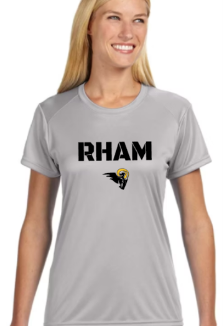 RHAM  Gildan A4 Womens Cut Poly Cooling Performance Short Sleeve Tshirt- Custom Personalization!