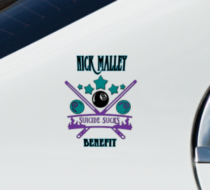 2026 Malley 8ball Tournament UV Permanent Decal