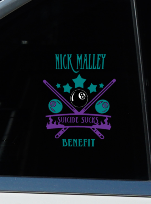 2026 Malley 8ball Tournament UV Permanent Decal