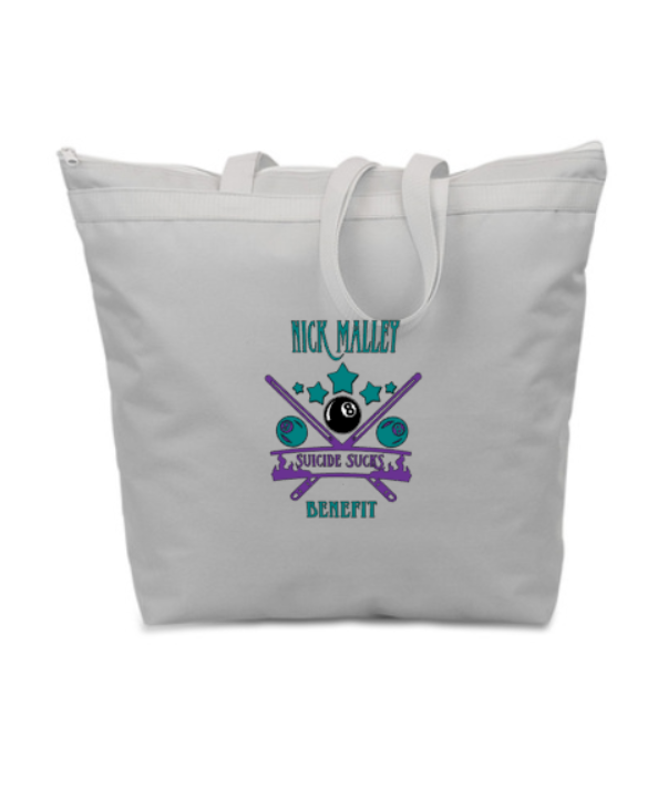 2026 Nick Malley 8ball Tournament 18 x 16 x 4.5 tote bag