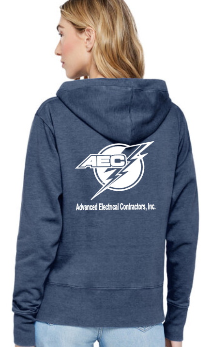 AEC LAT  Ladies' Vintage Wash Fleece Hooded Sweatshirt