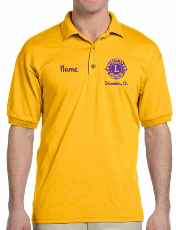 Gold Lions Club Polo Shirt