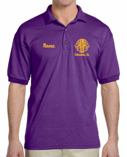 Leo Purple Lions Club Polo Shirt