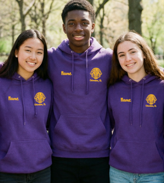 Leo Purple Lions Club Hoodie