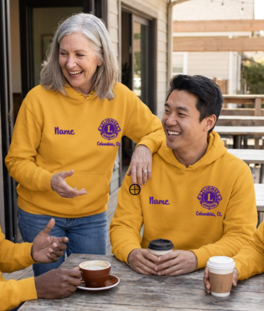 Gold Lions Club Hoodie