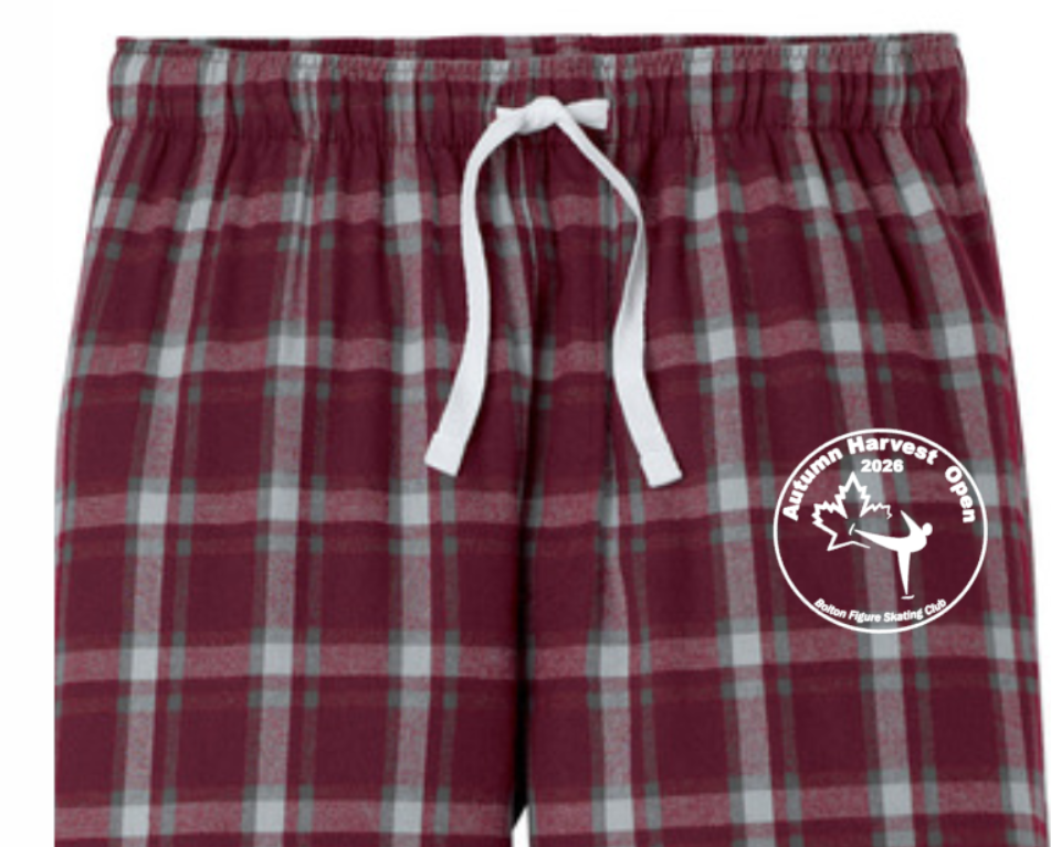 BFSC Autumn Harvest Open Flannel Pants Maroon