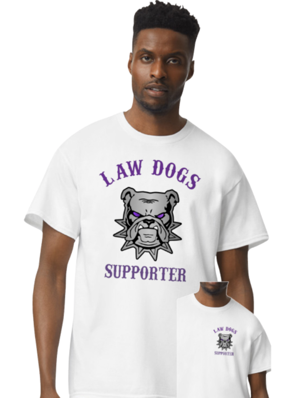 Law Dogs SUPPORTER Adult Softstyle Tee - Many colors and customizable!