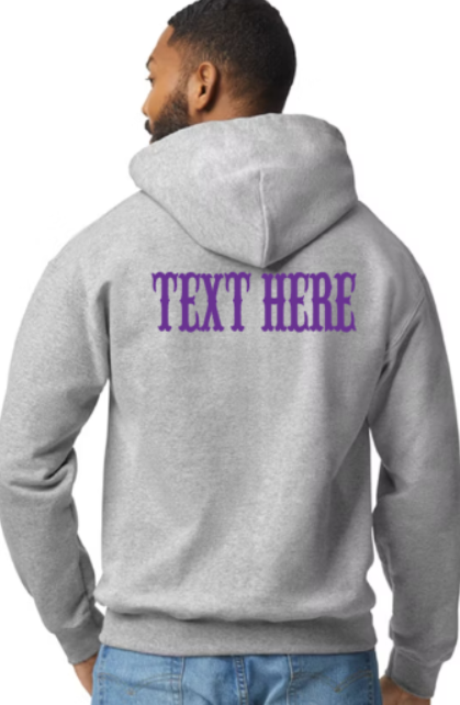 Law Dogs Pink Ribbon Gildan Hoodie Adult.  Multiple Colors - Customizable - Add back name