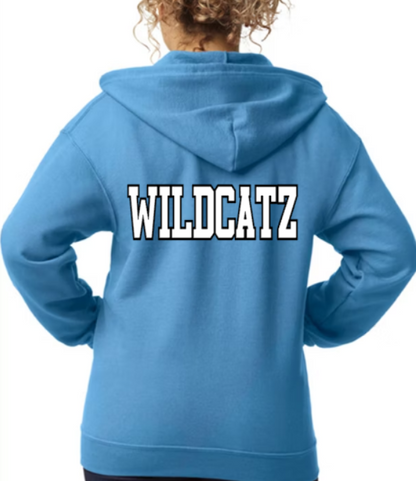 Wildcatz Hooded Pullover Sweatshirt  YOUTH to ADULT sizes _ CUSTOMIZE yours now!
