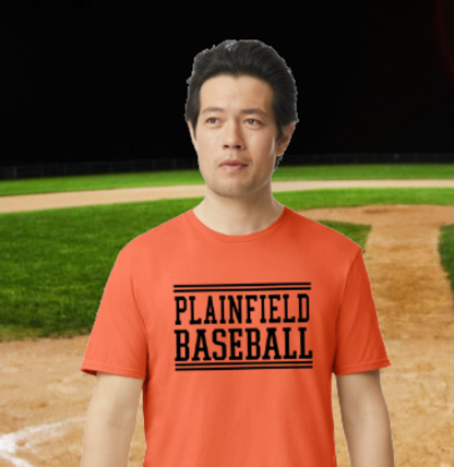 Plainfield Baseball Tshirt Youth to TALL ADULT sizes - Customize yours now!
