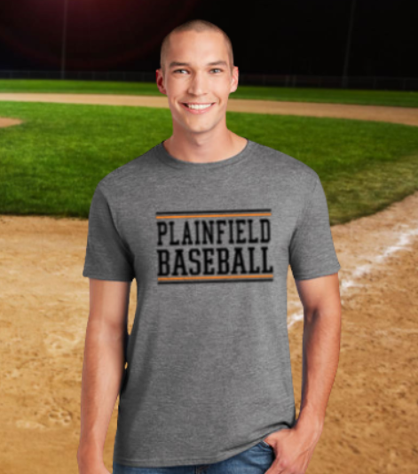 Plainfield Baseball Tshirt TODDLER to TALL ADULT sizes - Customize yours now!