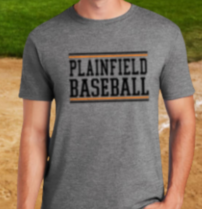 Plainfield Baseball Tshirt Youth to TALL ADULT sizes - Customize yours now!