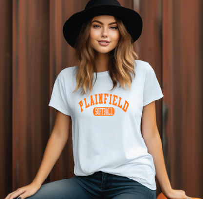 Plainfield Softball Athletic Design Tshirt Youth to TALL ADULT sizes - Customize yours now!