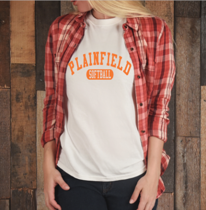 Plainfield Softball Athletic Design Tshirt Youth to TALL ADULT sizes - Customize yours now!
