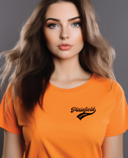 Plainfield Softball Cursive (no ball) Tshirt Youth to TALL ADULT sizes - Customize yours now!