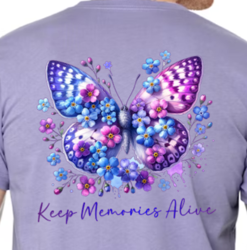 Alzheimer's KEEP MEMORIES ALIVE TShirt Bella+Canvas - Customize yours today!