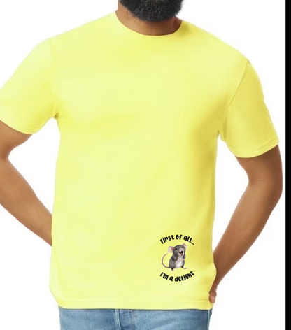 Mainely Rat Rescue Logo WOMENS FITTED CUT Softstyle Gildan Tshirt - Customize yours today!
