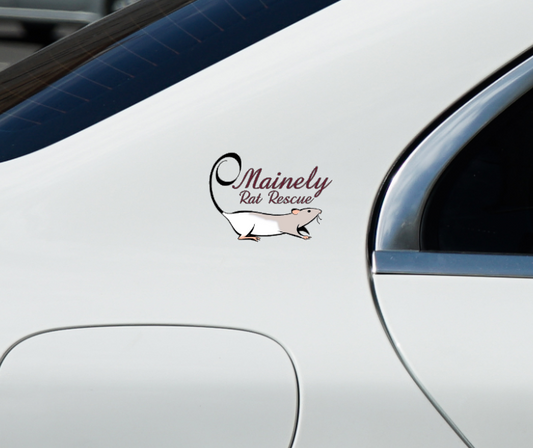 4" Mainely Rat Rescue UV Printed Permanent Decal