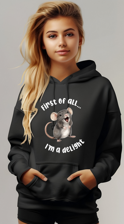 Mainely Rat Rescue Delight Softstyle Gildan Hooded Sweatshirt- Customize yours today!