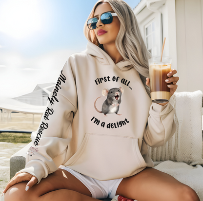 Mainely Rat Rescue Delight Softstyle Gildan Hooded Sweatshirt- Customize yours today!