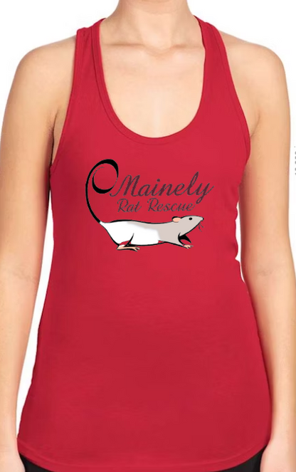 Mainely Rat Rescue Next Level RACERBACK - Customize yours today! Lots of color choices! Lots of color choices!
