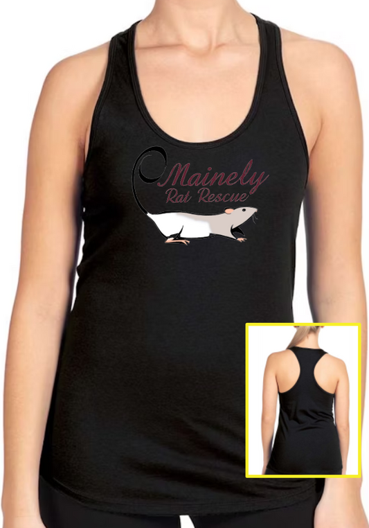 Mainely Rat Rescue Next Level RACERBACK - Customize yours today! Lots of color choices! Lots of color choices!