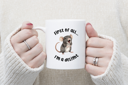 Mainely Rat Rescue Delight Coffee Mug - Pick Your Own Colors!