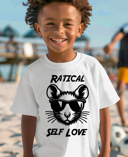 Mainely Rat Rescue Ratical Self Love YOUTH Softstyle Gildan Tshirt - Customize yours today!