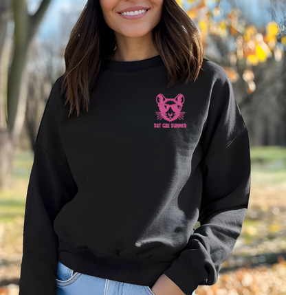 Mainely Rat Rescue Rat Girl Summer Softstyle Gildan Sweatshirt- Customize yours today!