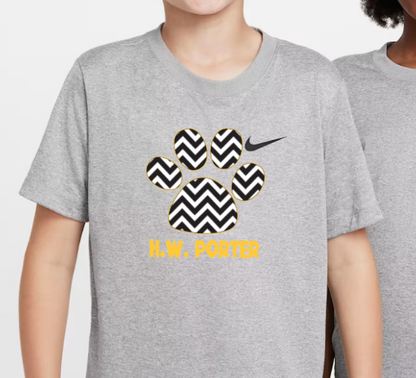 H.W. Porter Chevron Nike Brand Short Sleeve Dri Fit YOUTHTshirt