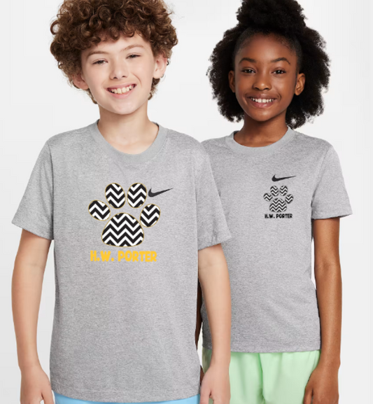 H.W. Porter Chevron Nike Brand Short Sleeve Dri Fit YOUTHTshirt- Custom Personalization!