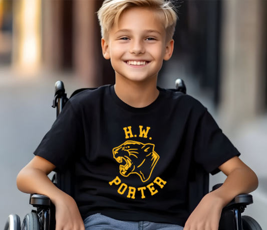 H.W. Porter Panther YOUTH Gildan Heavy Tshirt